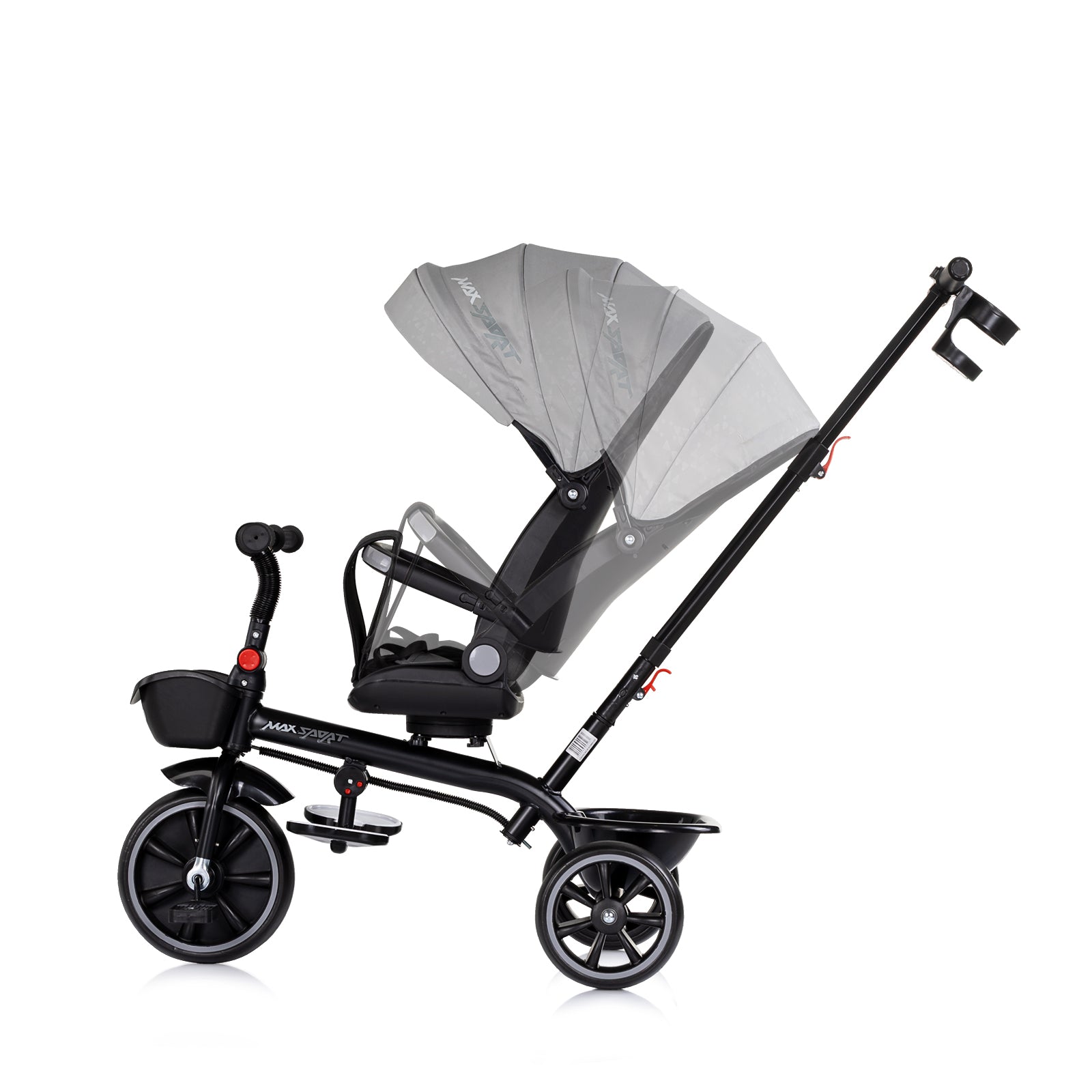 Триколка Със Сенник Max Sport Сива Chipolino