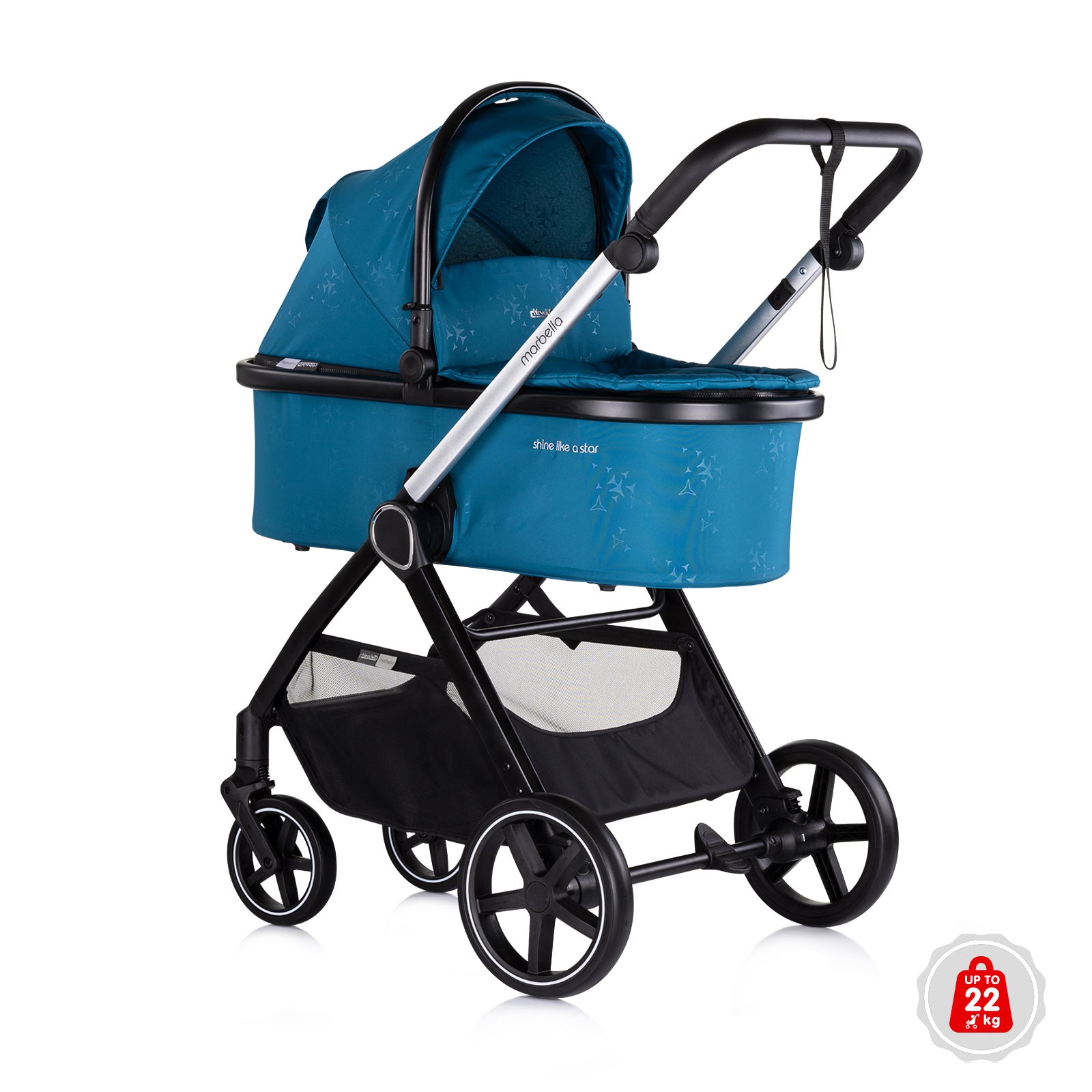 Cărucior pentru bebeluși 3 în 1 „Marbella” Oasis