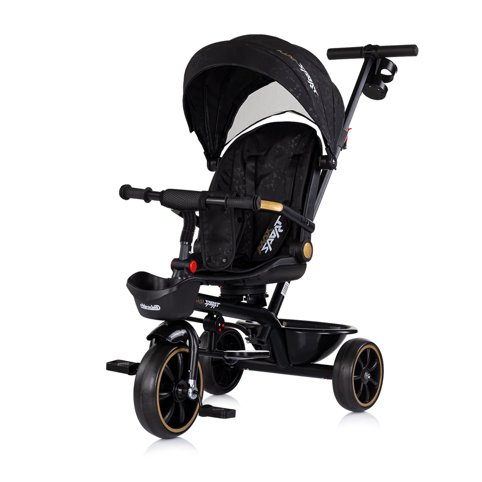 Триколка Със Сенник Max Sport Черна Chipolino