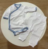 Body și pantaloni Galix alb/albastru