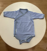 Galix-Бебешко Боди С Дълъг Ръкав И Премятане Син