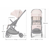 Indy 3 Бебешка Количка Misty Beige Kinderkraft