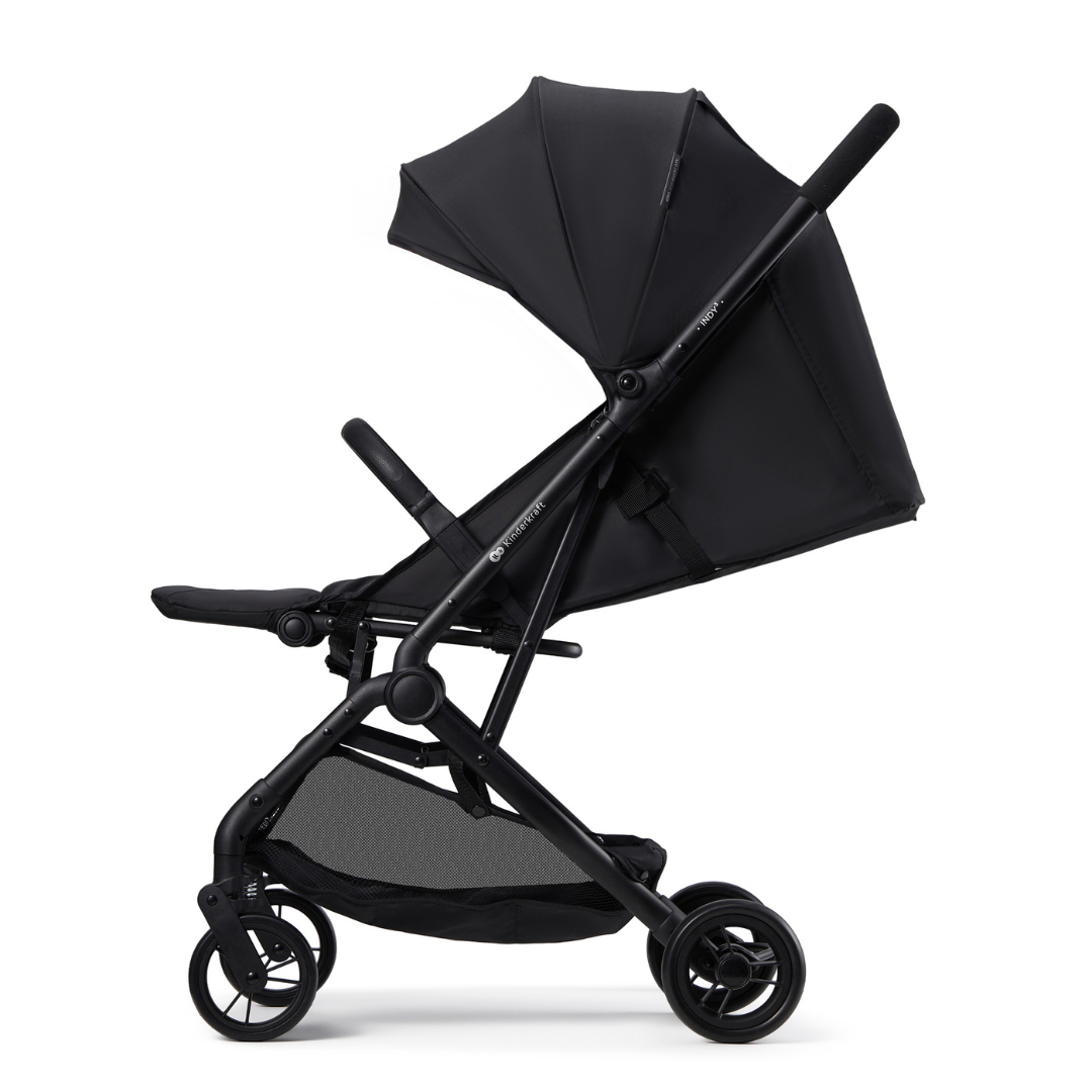 Indy 3 Бебешка Количка Coal Black Kinderkraft