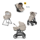 Бебешка Количка 4 В 1 Inglesina System Quattro Aptica Darwin Infant Recline - Pashmina Beige/Palladium - Комбинирани Колички - Inglesina - BebeMama