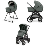 Cărucior pentru bebeluși Inglesina Aptica Xt Duo - Verde Taiga/Negru Total