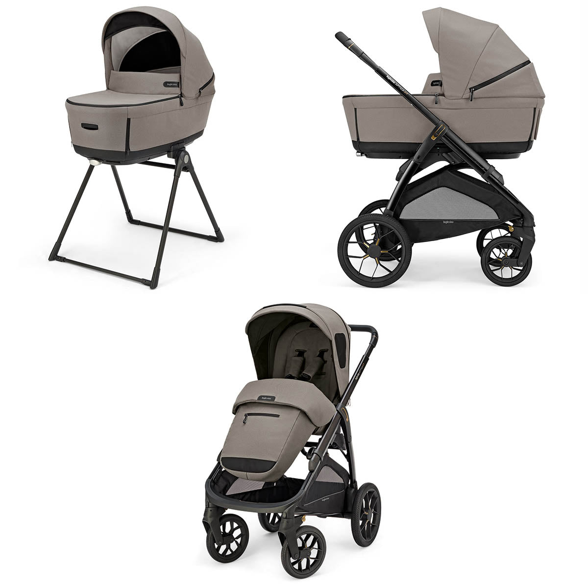 Cărucior pentru bebeluși Inglesina Aptica Xt Duo - Tundra Bej / Negru