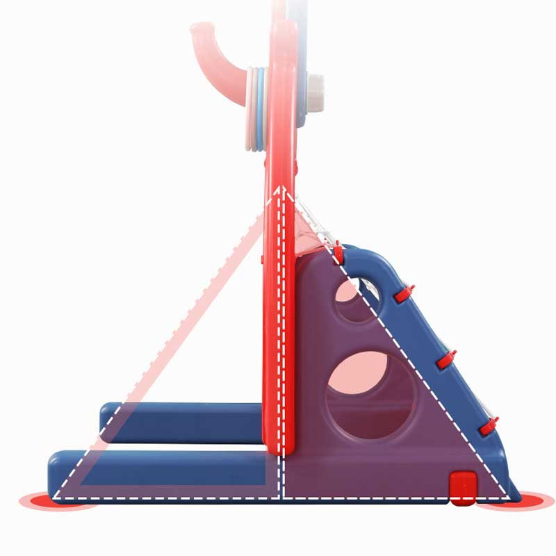Интерактивен Баскетболен Кош 6 В 1, Червен Цвят Feelkids