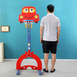 Интерактивен Баскетболен Кош 6 В 1, Червен Цвят Feelkids