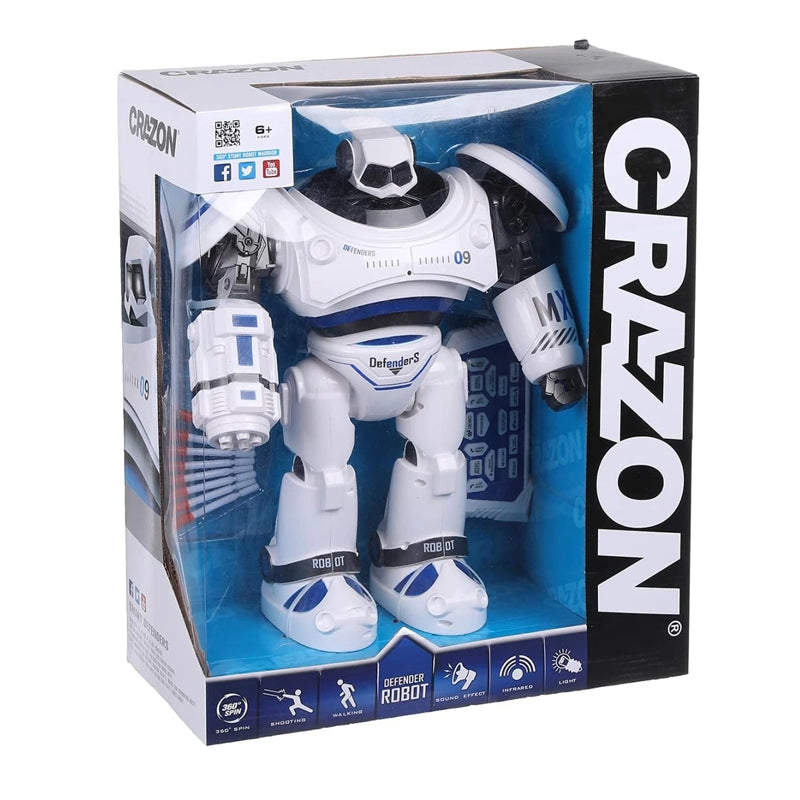Интерактивен Робот С Инфрачервено Управление И Светлинни Ефекти Crazon