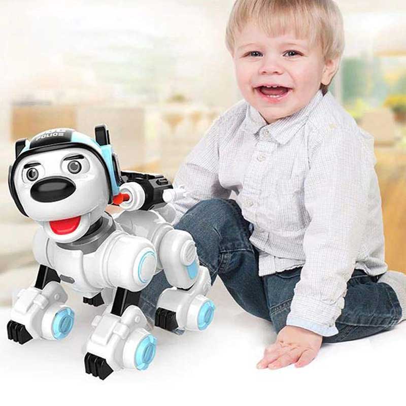 Интерактивно Полицейско Куче - Робот Със Синя Каска