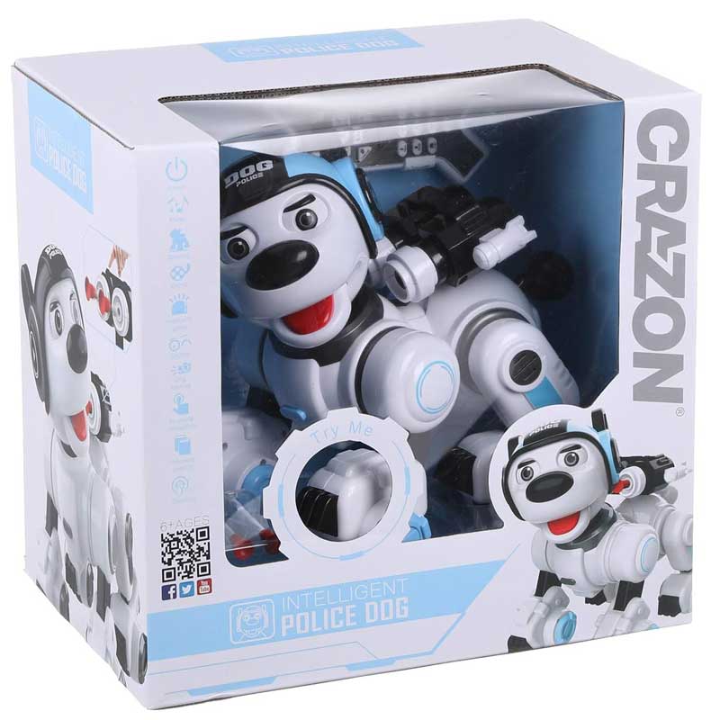 Интерактивно Полицейско Куче - Робот Със Синя Каска