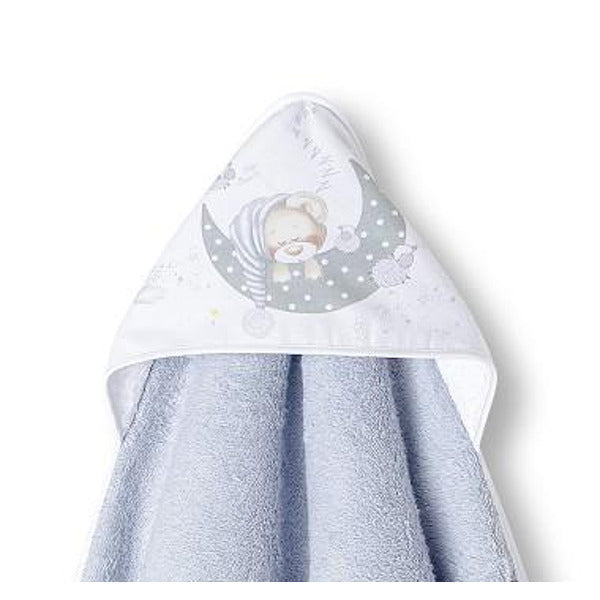 Interbaby Bear Sleeping Grey babatörölköző 100x100 cm 01225 31