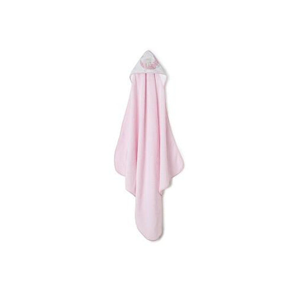 Babafürdőlepedő 100x100 cm, Bear Sleeping Pink 01225 02 Interbaby