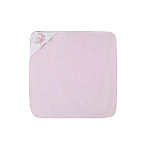 Babafürdőlepedő 100x100 cm, Bear Sleeping Pink 01225 02 Interbaby