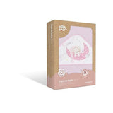 Babafürdőlepedő 100x100 cm, Bear Sleeping Pink 01225 02 Interbaby