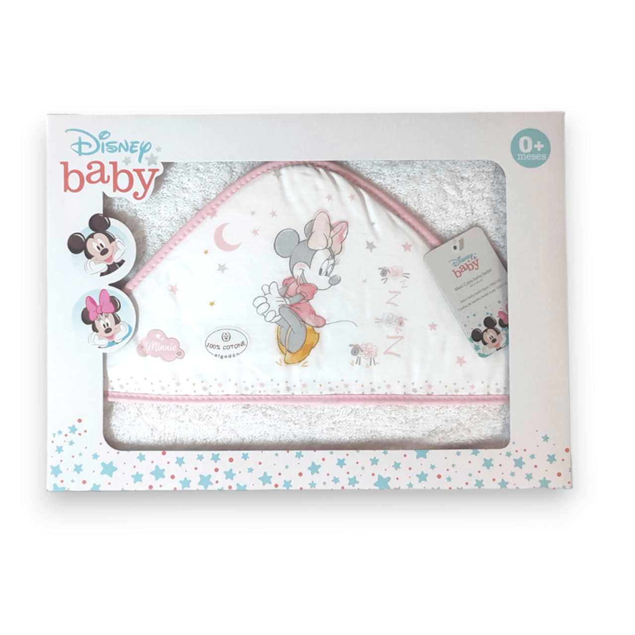 Бебешка Хавлия С Качулка 100x100 См. Minnie White Pink Interbaby