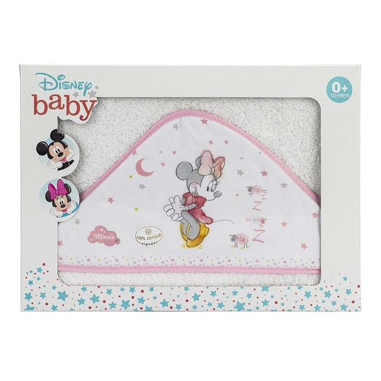 Бебешка Хавлия С Качулка 100x100 См. Minnie White Pink Interbaby
