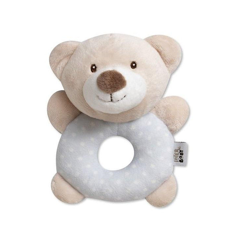 Бебешка Плюшена Дрънкалка Мече Osito Grey Interbaby