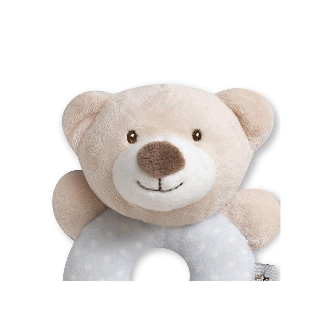 Бебешка Плюшена Дрънкалка Мече Osito Grey Interbaby