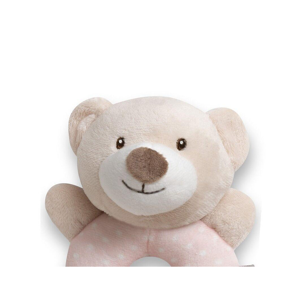 Бебешка Плюшена Дрънкалка Мече Osito Pink Interbaby