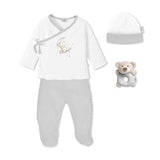 Бебешки Комплект За Изписване 4ч Newborn 0 6 М Oso Grey Interbaby