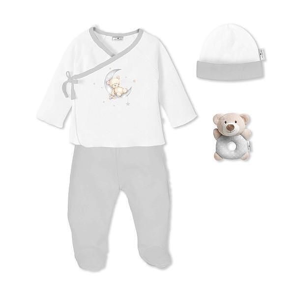 Бебешки Комплект За Изписване 4ч Newborn 0 6 М Oso Grey Interbaby