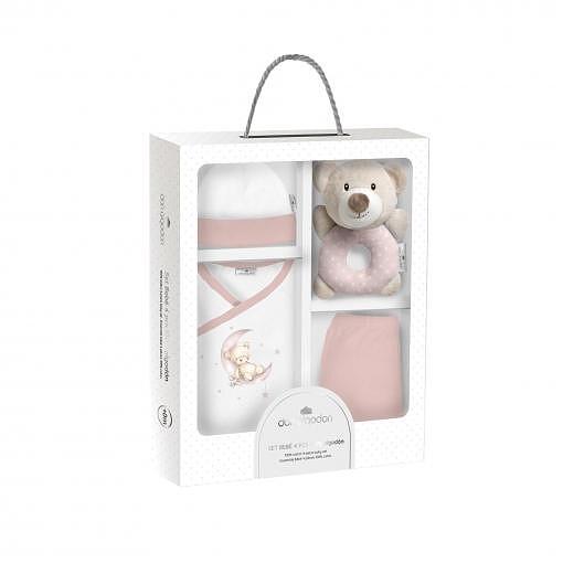 Бебешки Комплект За Изписване 4ч Newborn 0 6 М Oso Pink Interbaby