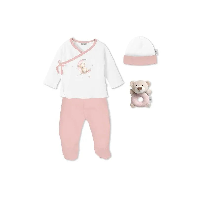 Бебешки Комплект За Изписване 4ч Newborn 0 6 М Oso Pink Interbaby
