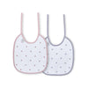 Бебешки Лигавник Fabric 2 Бр Grey Pink Interbaby