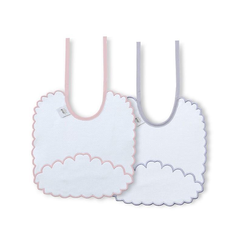 Бебешки Лигавник Fabric 2 Бр Grey&pink Interbaby