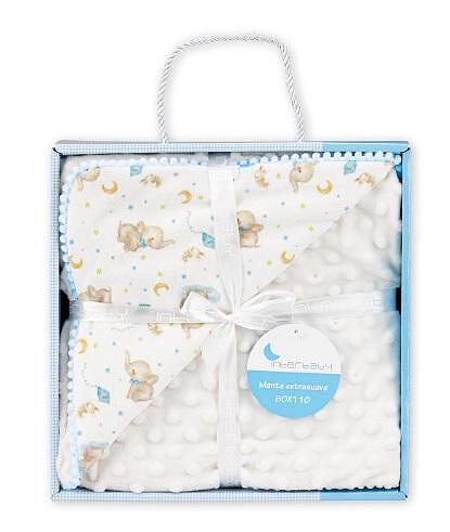 Бебешко Релефно Одеяло 80 110 См. Elefante Blue Interbaby