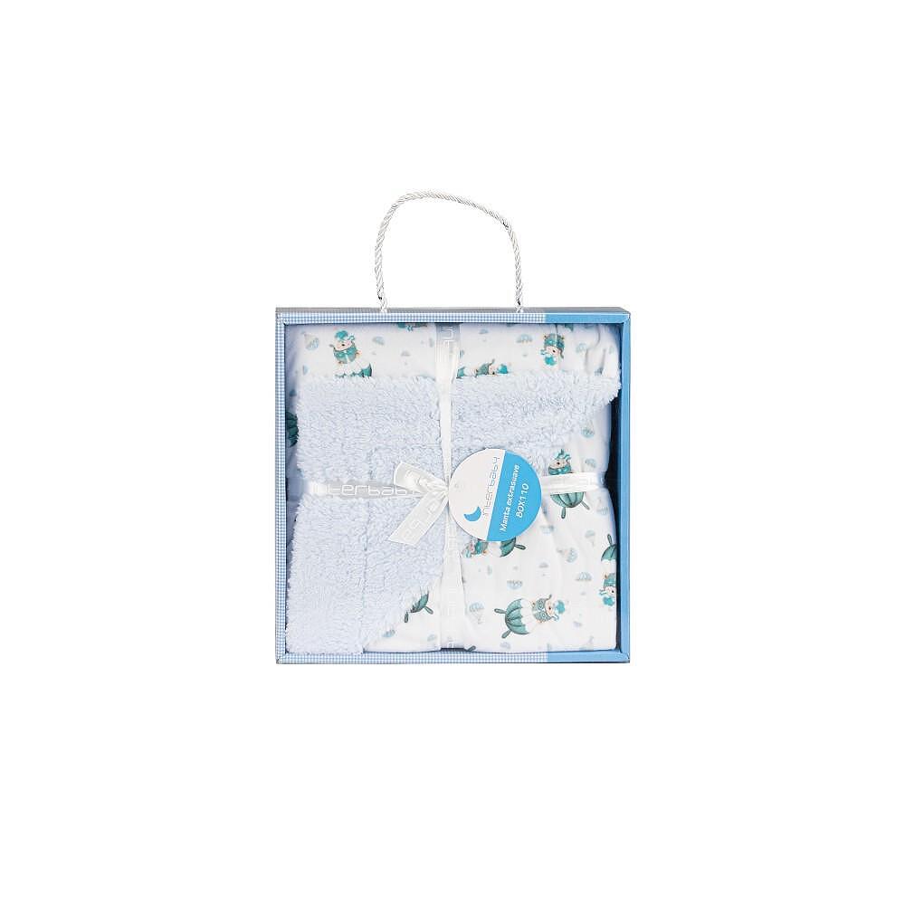Бебешко Одеяло Lamb Paracadista Blue Interbaby