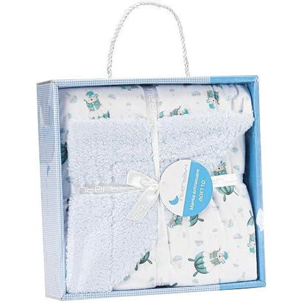 Бебешко Одеяло Lamb Paracadista Blue Interbaby