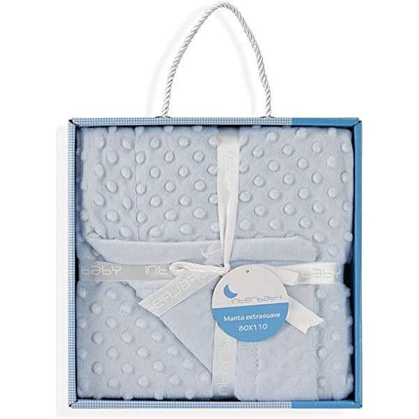 Бебешко Одеяло 80 110 См. Coral Fleece Blue Interbaby