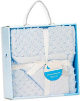 Бебешко Одеяло 80 110 См. Coral Fleece Blue Interbaby