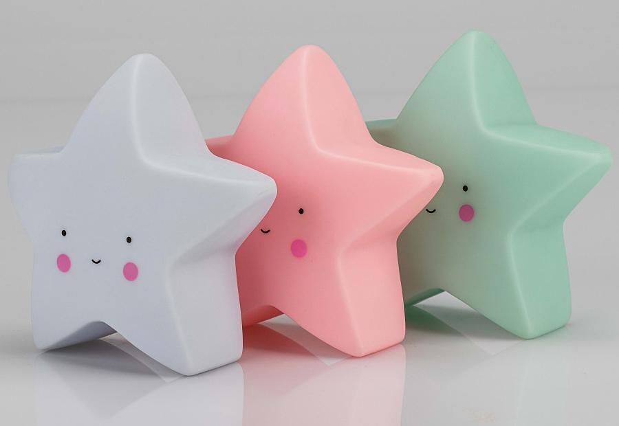 Детска Led Лампа Звезда Розова 04 02lam Interbaby