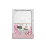 Комплект Бебешка Хавлия 100x100 См. + Козирка Estrella Luna Multicolor White Pink Interbaby