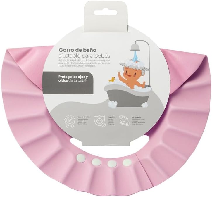Комплект Бебешка Хавлия 100x100 См. + Козирка Oso Luna Estrellas White Pink Interbaby