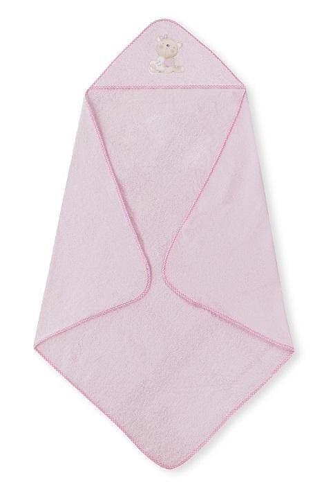 Комплект Бебешка Хавлия 100x100 См. С Гребен И Четка Love You Pink Interbaby