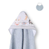Комплект Бебешка Хавлия С Лигавник 100x100 См. Acuarela Grey Interbaby