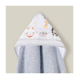 Комплект Бебешка Хавлия С Лигавник 100x100 См. Acuarela Grey Interbaby