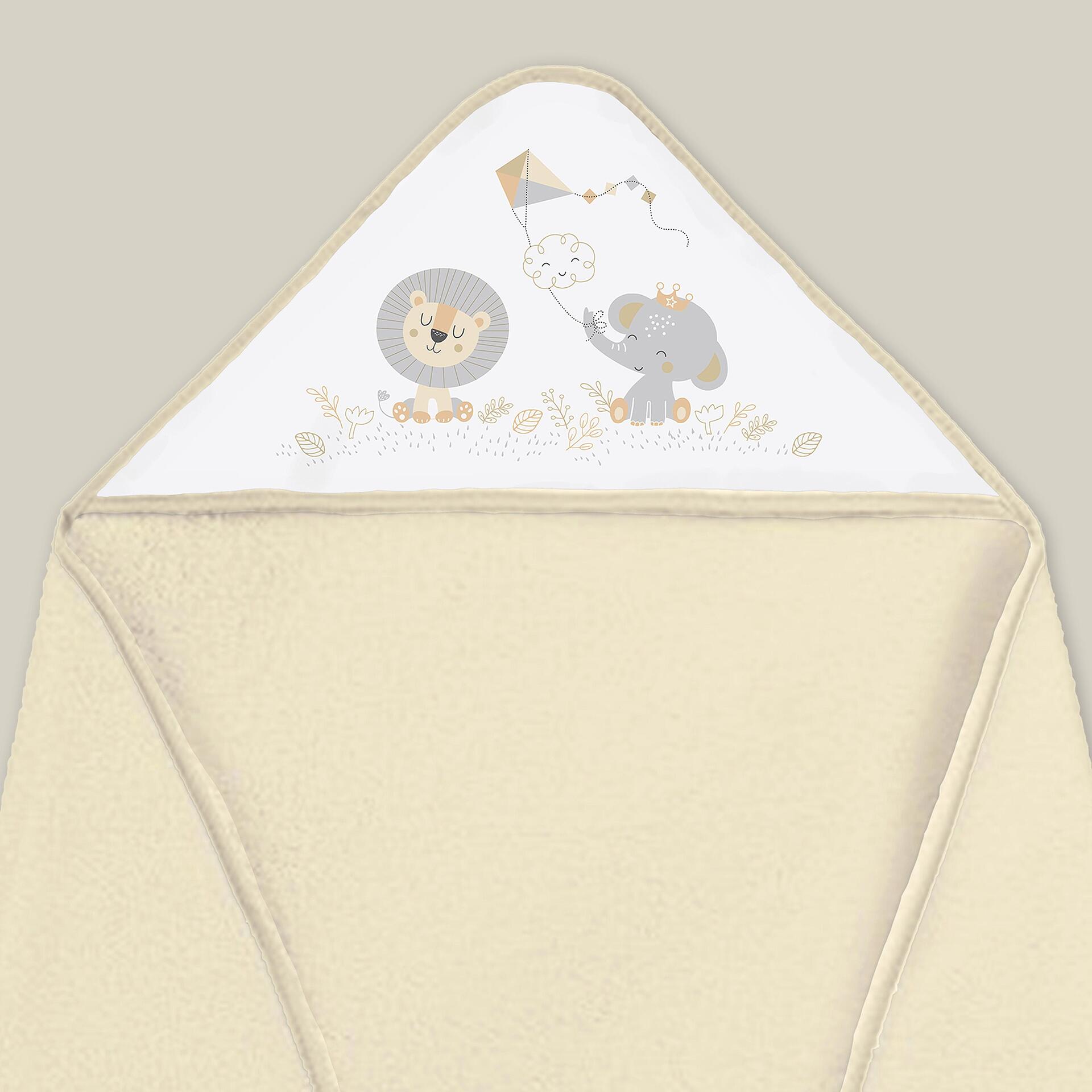 Комплект Бебешка Хавлия С Лигавник 100x100 См. Cachirulo Beige Interbaby