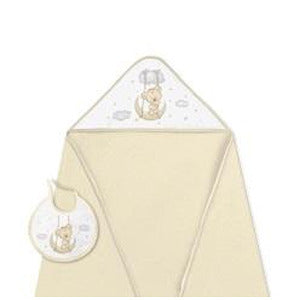 Комплект Бебешка Хавлия С Лигавник 100x100 См. Osito Luna Beige Interbaby