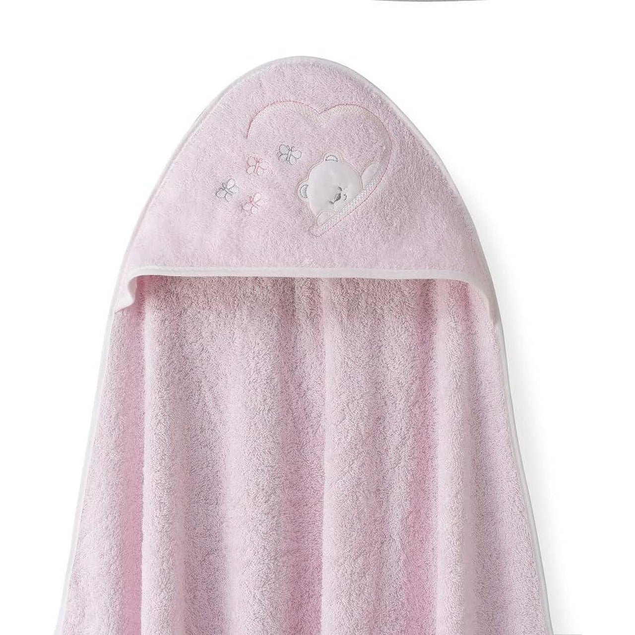 Комплект Бебешка Хавлия С Лигавник 100x100 См. Oso Mariposas Pink Interbaby