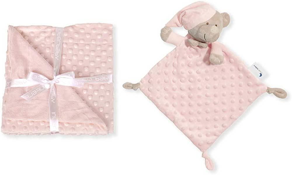 Комплект Бебешко Одеяло 80x110см С Играчка Dou Dou Pink Interbaby