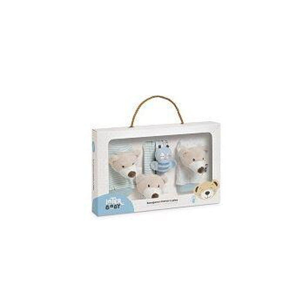 Комплект Дрънкалки Ръкавички Osito Blue Interbaby