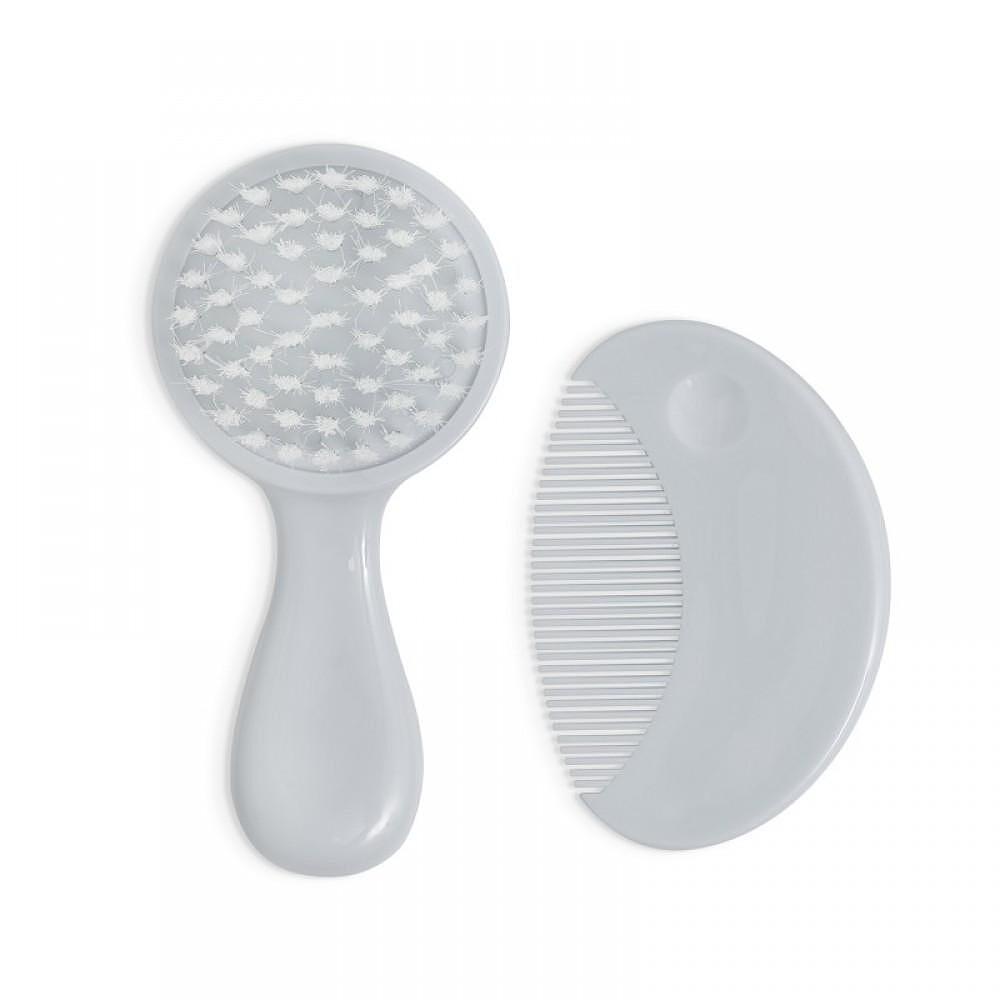 Комплект Гребен И Четка Grey Interbaby