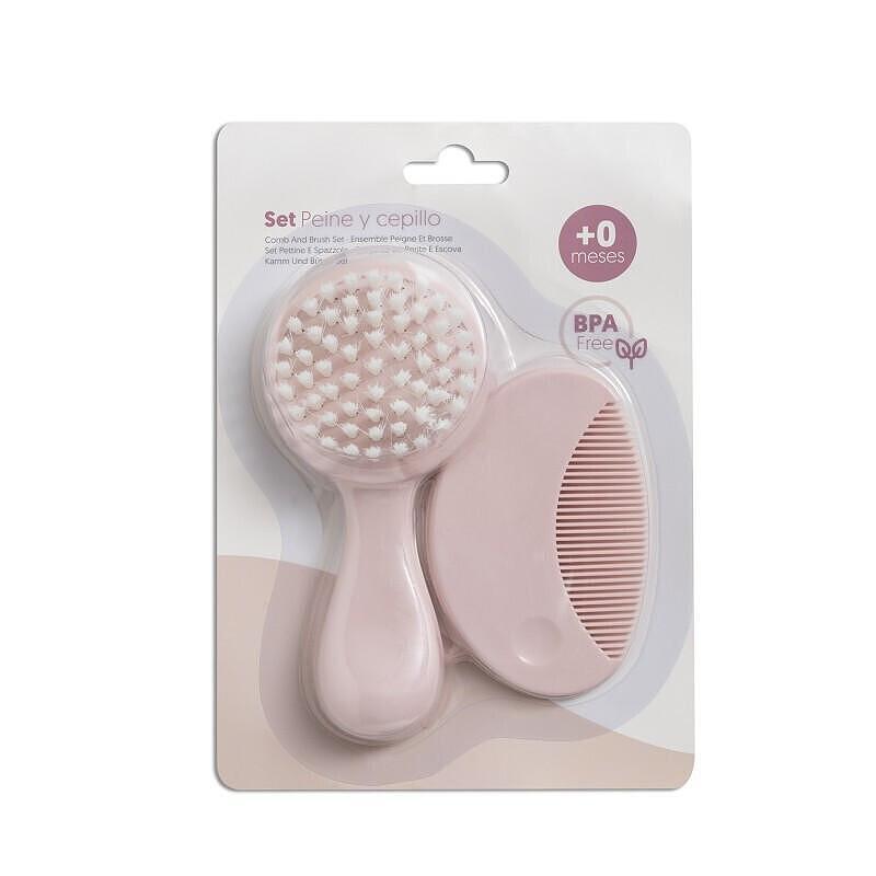 Комплект Гребен И Четка Pink Interbaby