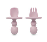 Комплект Силиконови Прибори За Хранене Anti Choking Dark Pink Interbaby