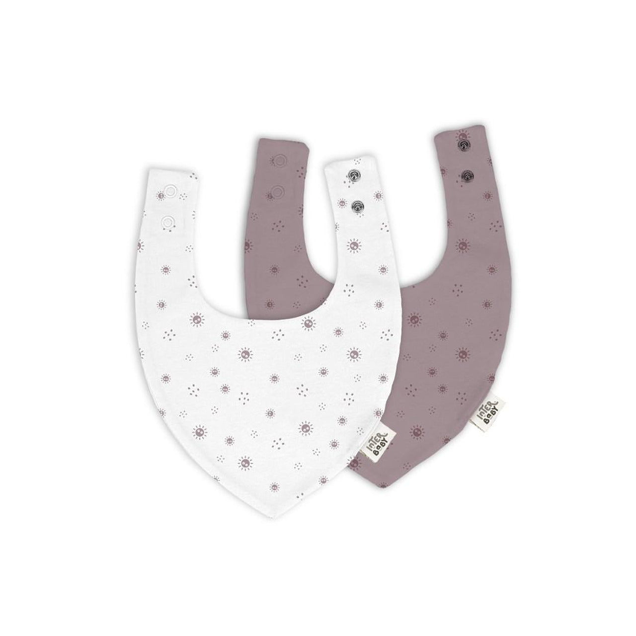 Лигавник Бандана 2 Бр 20х30см Duende Del Polvo Dark Pink Interbaby